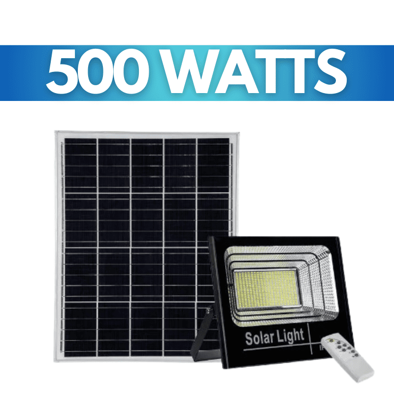 Reflector Solar de 500W 12 Horas Continuas de Iluminación