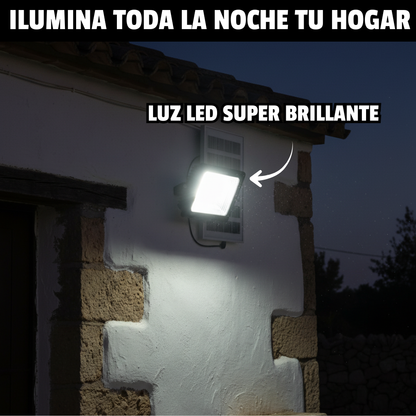 ☀️LED SOLAR 200W - ILUMINA DURANTE TODA LA NOCHE SIN INTERRUPCIONES
