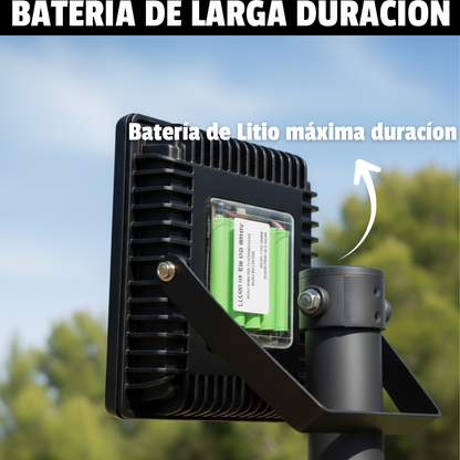 ☀️LED SOLAR 200W - ILUMINA DURANTE TODA LA NOCHE SIN INTERRUPCIONES