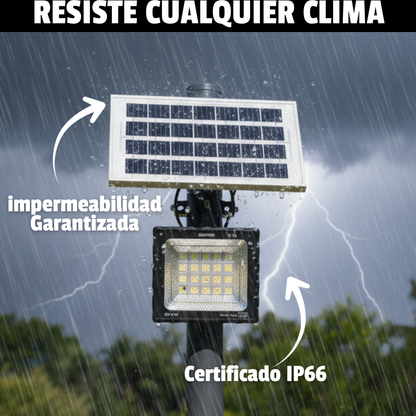 ☀️LED SOLAR 200W - ILUMINA DURANTE TODA LA NOCHE SIN INTERRUPCIONES