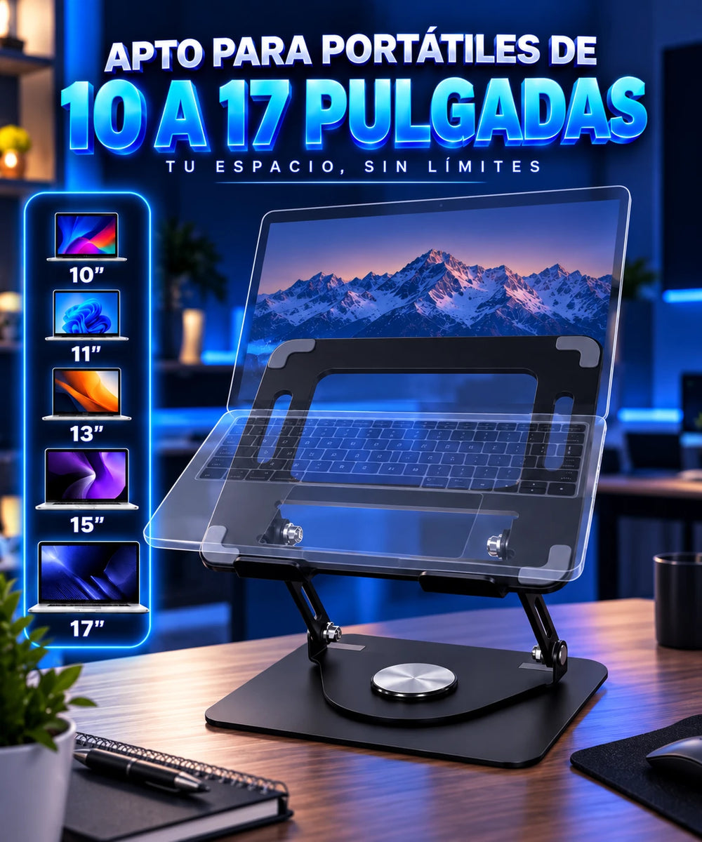 Stand Giratorio En Aluminio Ajustable y Ergonomico