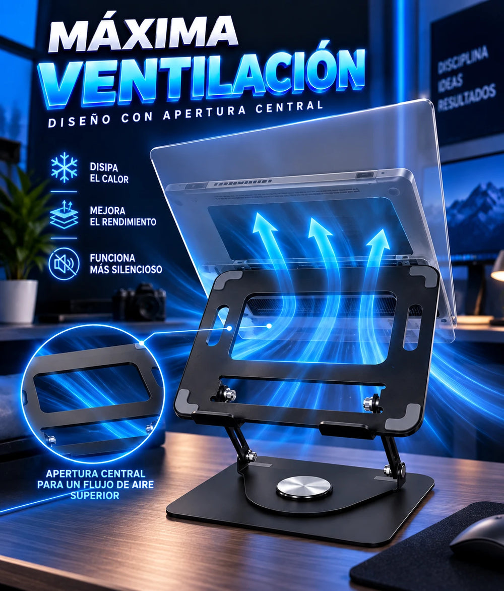 Stand Giratorio En Aluminio Ajustable y Ergonomico